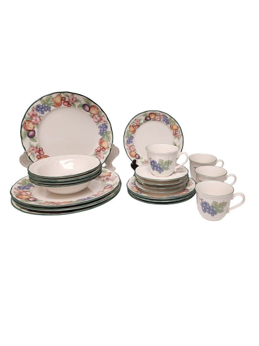 Epoch Market Day (by Noritake) Salad Plates Fruit Border 20